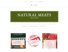 Tablet Screenshot of natural-meats.co.uk